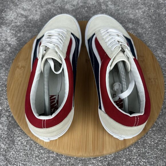Vans | Shoes | Vans Old Skool Retro Block Sneakers Mens 2 Low Top Red ...